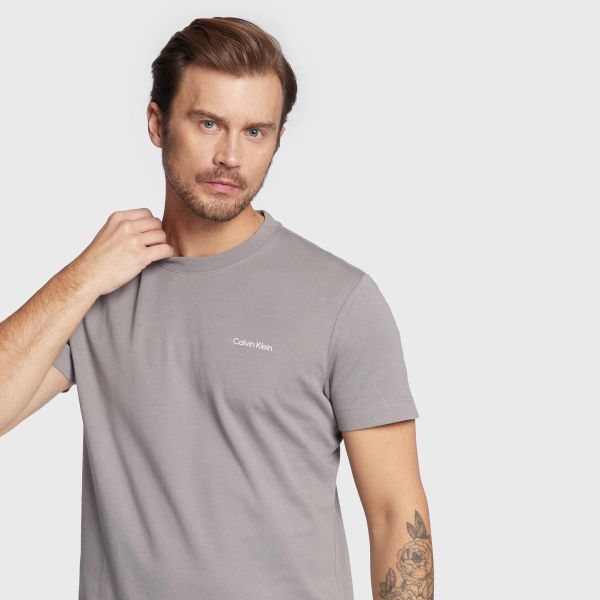 Calvin Klein Micro Logo T-shirt Grijs