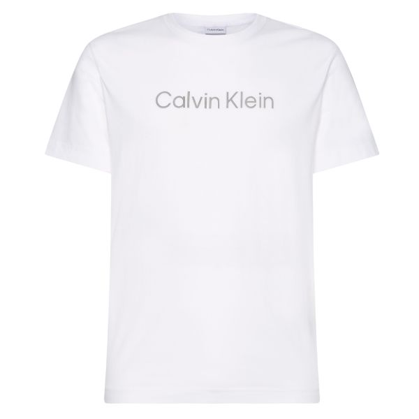 Calvin Klein Raised Striped Logo T-shirt Wit