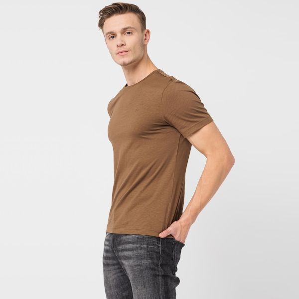 Calvin Klein Smooth T-shirt Bruin
