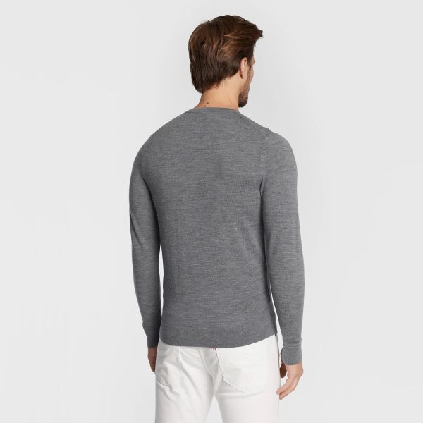 Calvin Klein Superior Merino Sweater Grijs