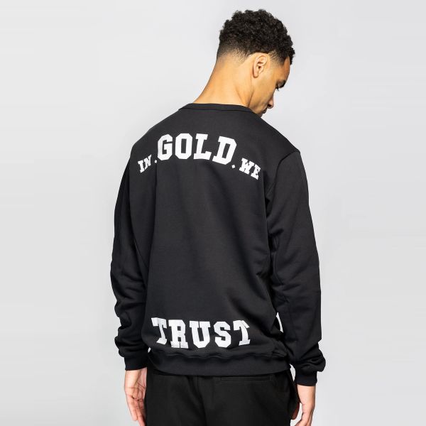 In Gold We Trust The Slim 2.0 Sweater Zwart