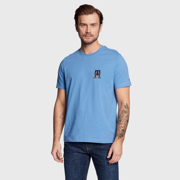 Tommy Hilfiger Essential Monogram T-shirt Blauw