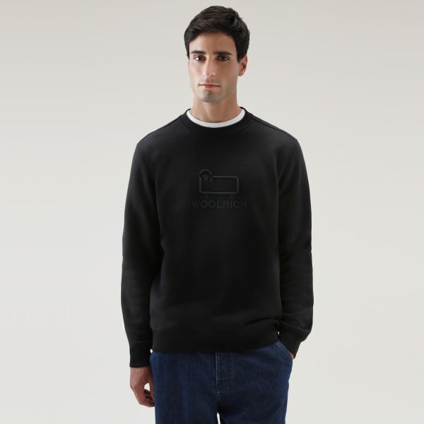 Woolrich Classic Fleece Sweater Zwart
