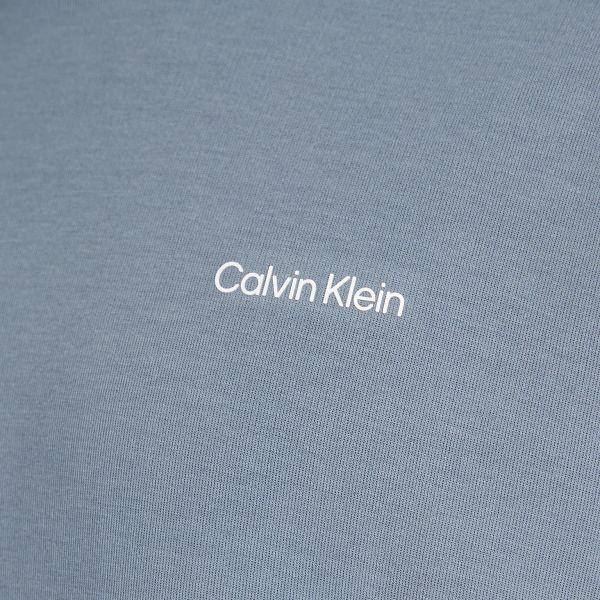 Calvin Klein Micro Logo Hoodie Grijs/Blauw