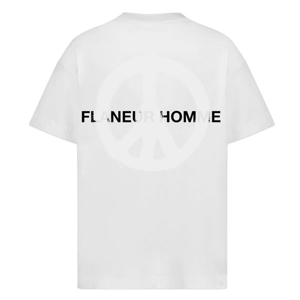 flaneur homme peace t-shirt wit