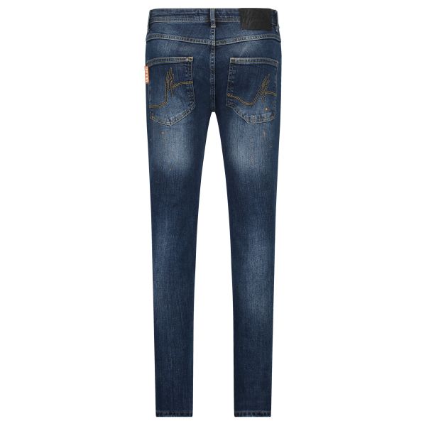 Malelions Stained Jeans Navy
