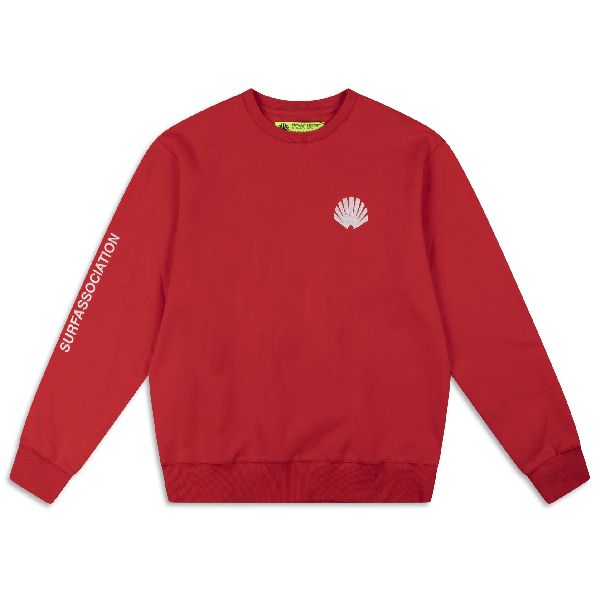 new amsterdam surf association logo sweater rood