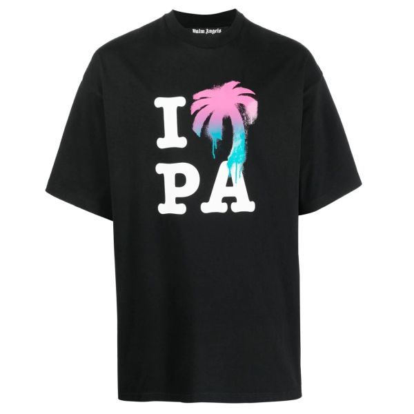 Palm Angels I Love PA Classic T-shirt Zwart