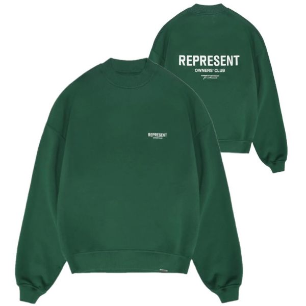 epresent owners club sweater donker groen