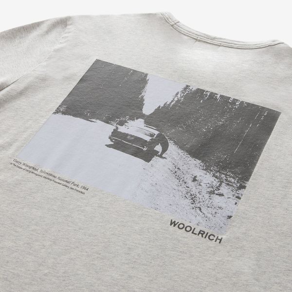 woolrich photographic t-shirt grijs