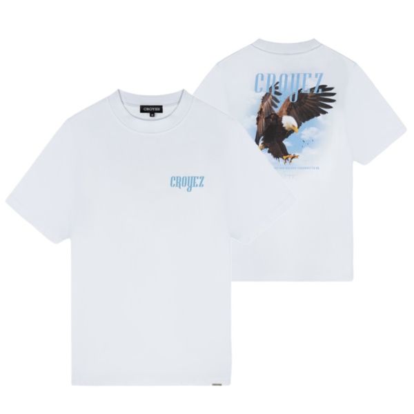 croyez eagle t-shirt wit blauw