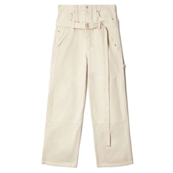 Off-White Wave Off Canvas Double Oversized Broek Beige