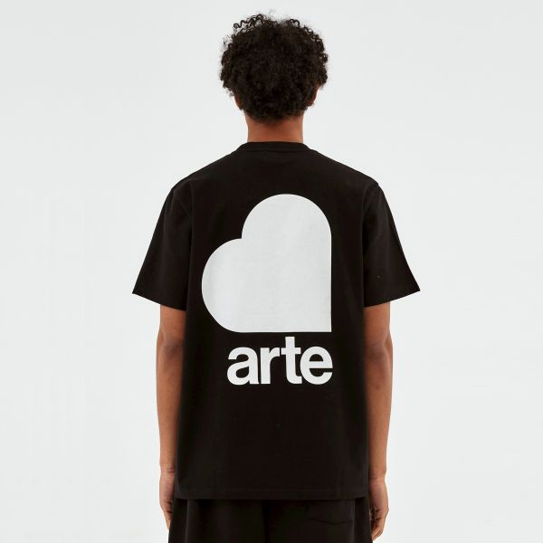 Arte Antwerp Taut Back Heart T-shirt Zwart
