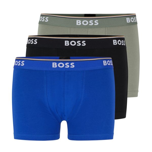 Boss Trunk Boxer 3-Pack Blauw/Zwart/Groen