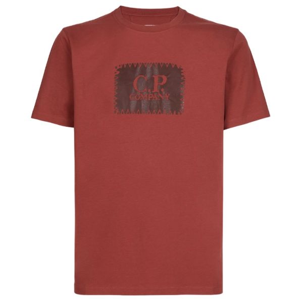 CP Company Label T-shirt Rood
