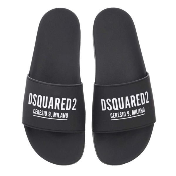 Dsquared2 Milano Slippers Zwart