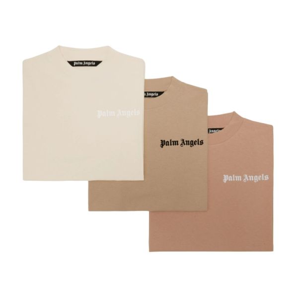 Palm Angels Nude Shades T-shirt 3-Pack Beige/Bruin/Off White