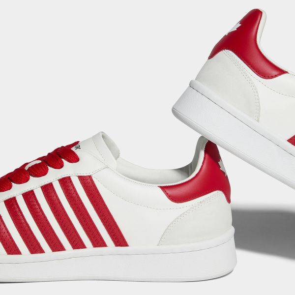 Dsquared2 Striped Sneaker Rood