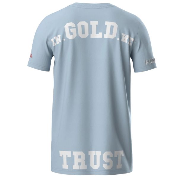 In Gold We Trust The Pusha Light T-shirt Baby Blauw