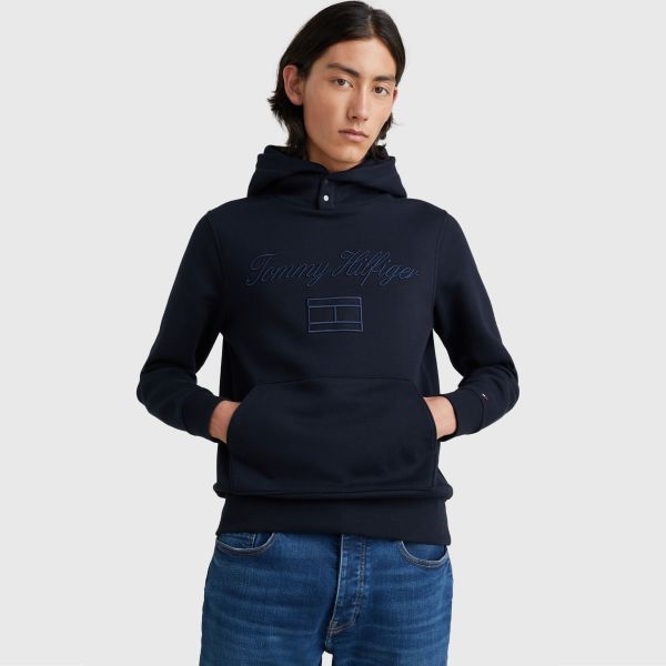Tommy Hilfiger Mixed Type Hoodie Navy