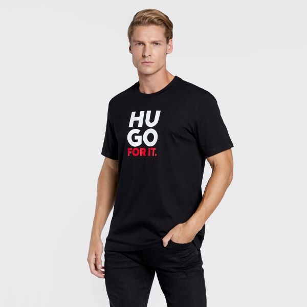 Hugo Dimentis T-shirt Zwart