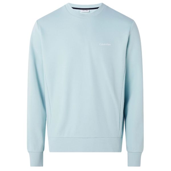 Calvin Klein Micro Logo Sweater Licht Blauw