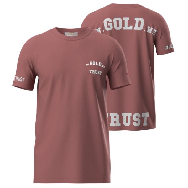 In Gold We Trust The Pusha T-shirt Roze