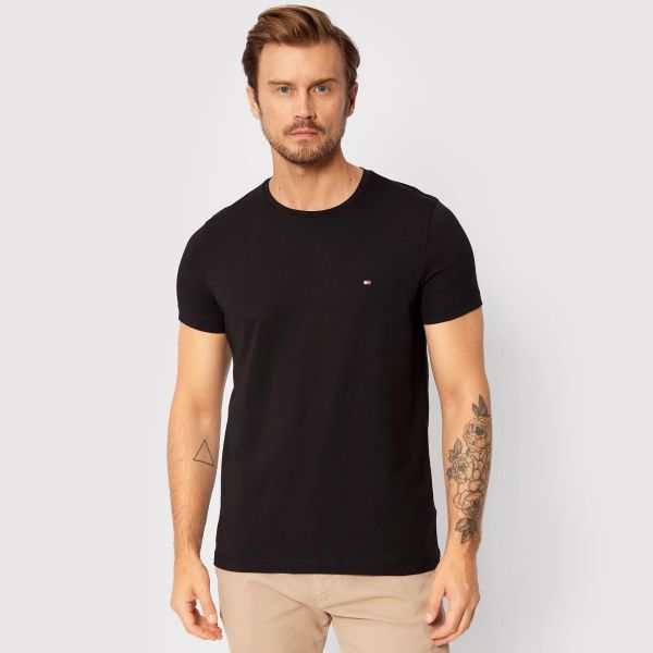 Tommy Hilfiger Core Stretch Slim T-shirt Zwart