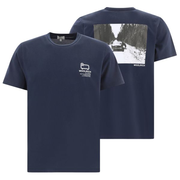 Woolrich Photographic T-shirt Navy