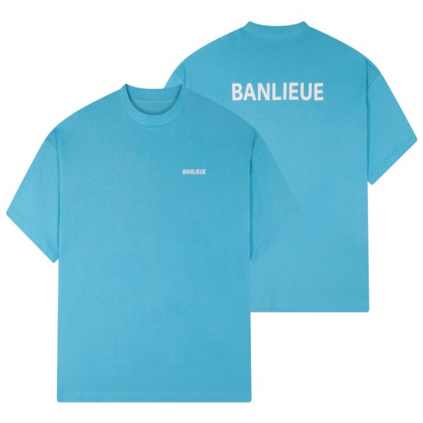 Banlieue Script T-shirt Blauw